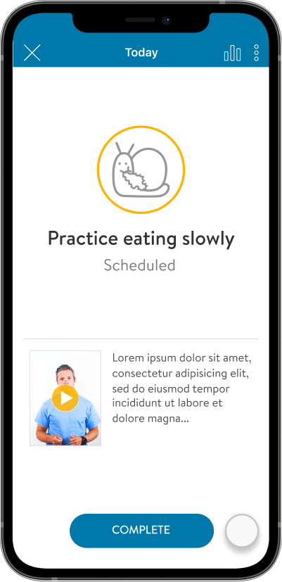 Meal plan - app screen